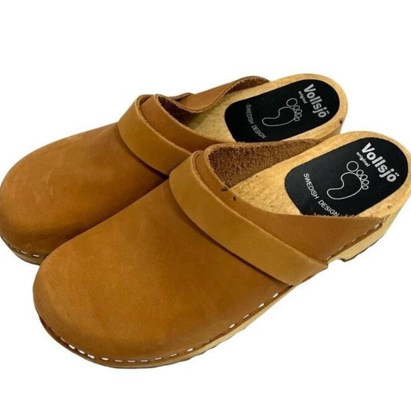 Vollsjo wooden sole clogs Size 38 - Picture 2 of 3